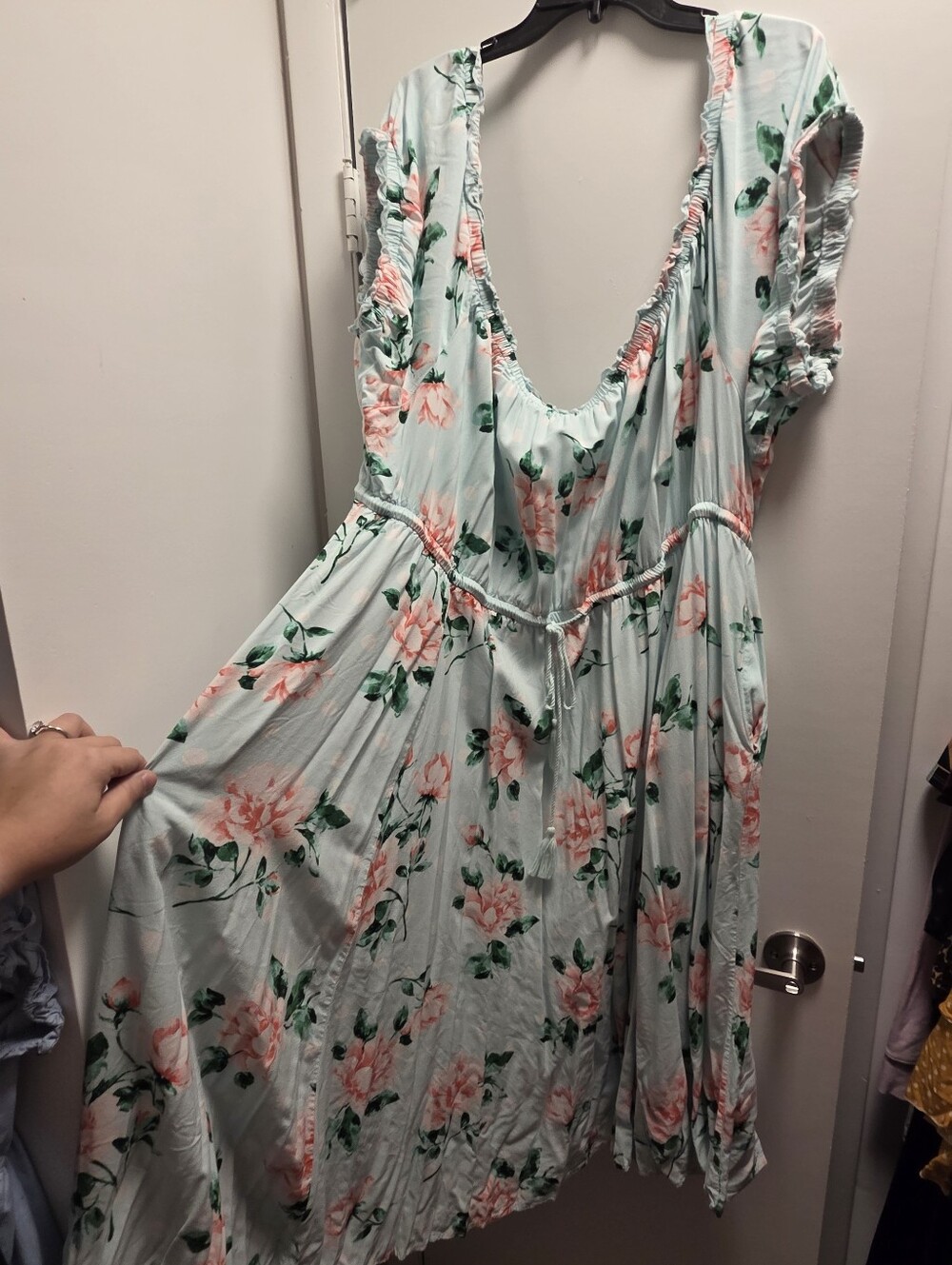Torrid Midi Challise Off The Shoulder Dress 6X